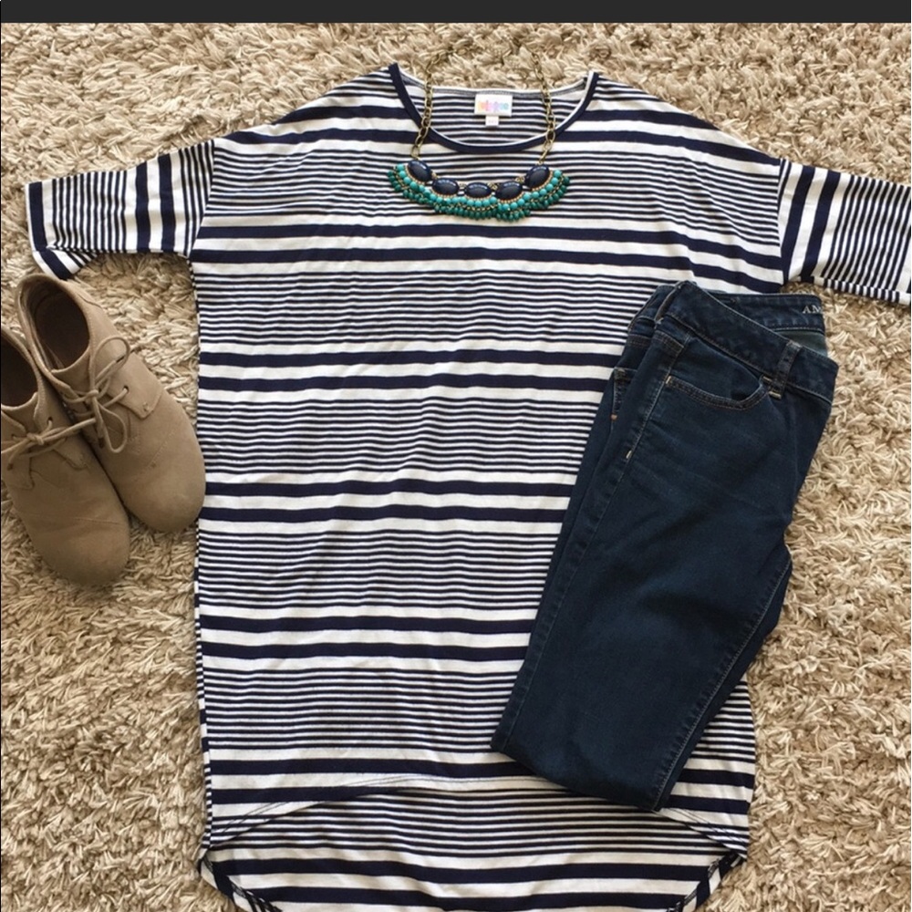 Irma Striped Tunic by Lularoe